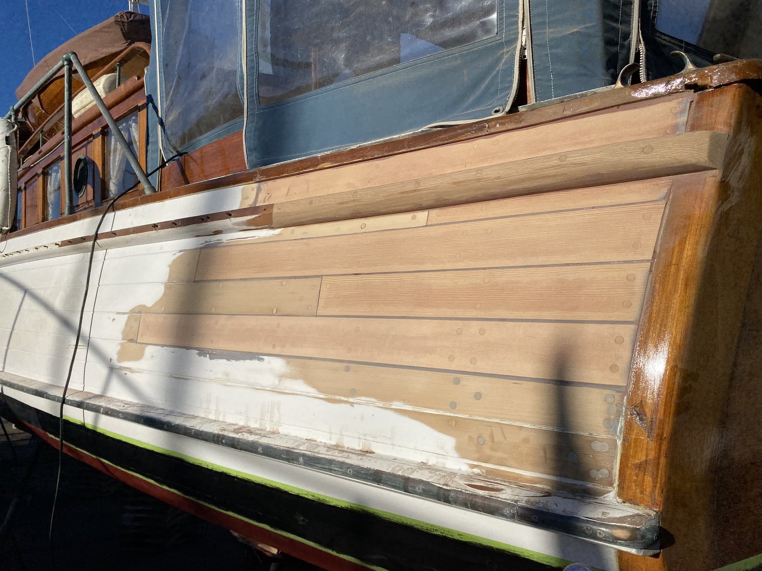 Boat Wizard working on wiring